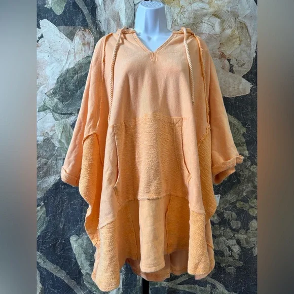 Free People We The Free So Fresh Poncho Size M
